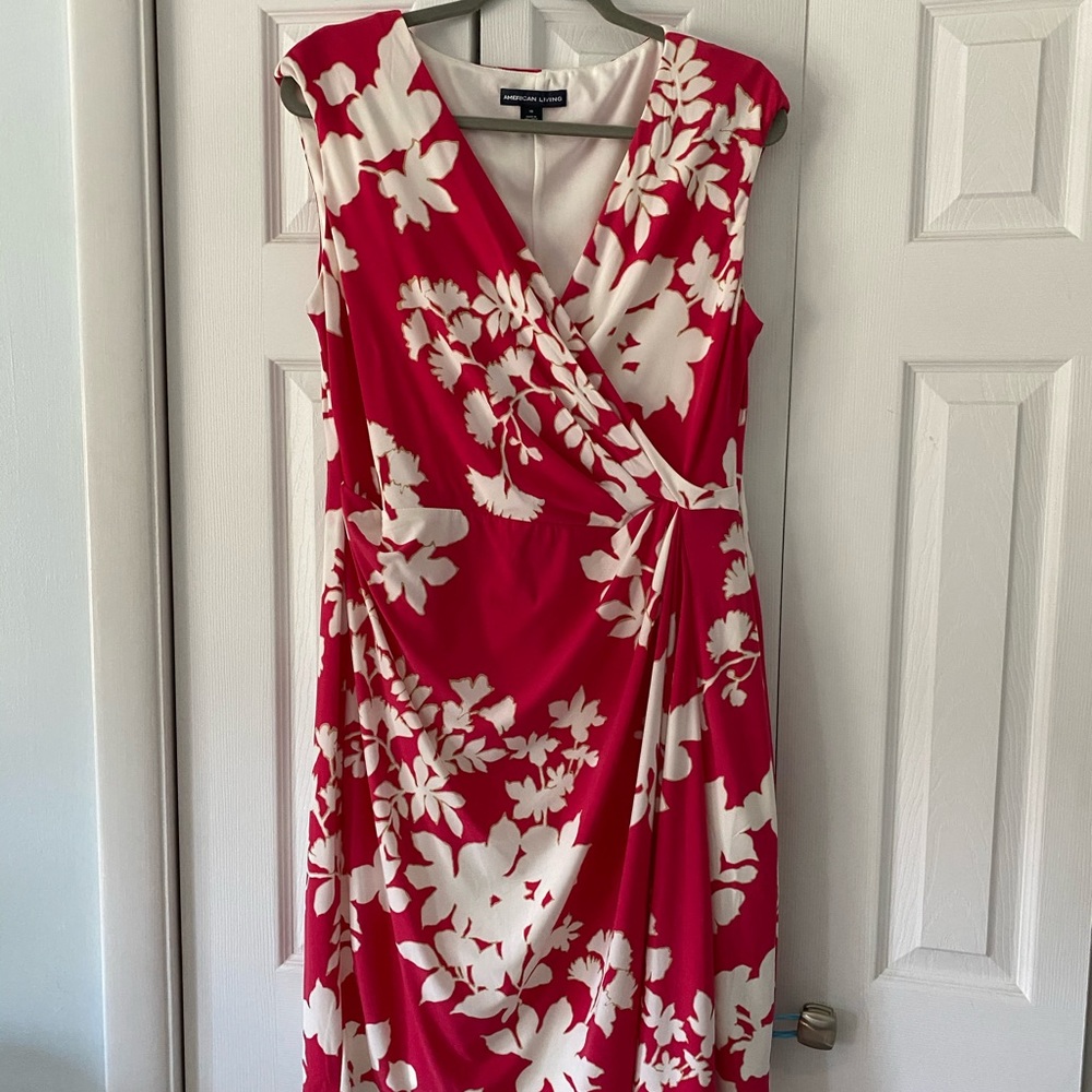 Summer dress in pink and white 16
